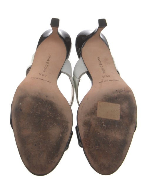 Manolo Blahnik Patent Leather Slides