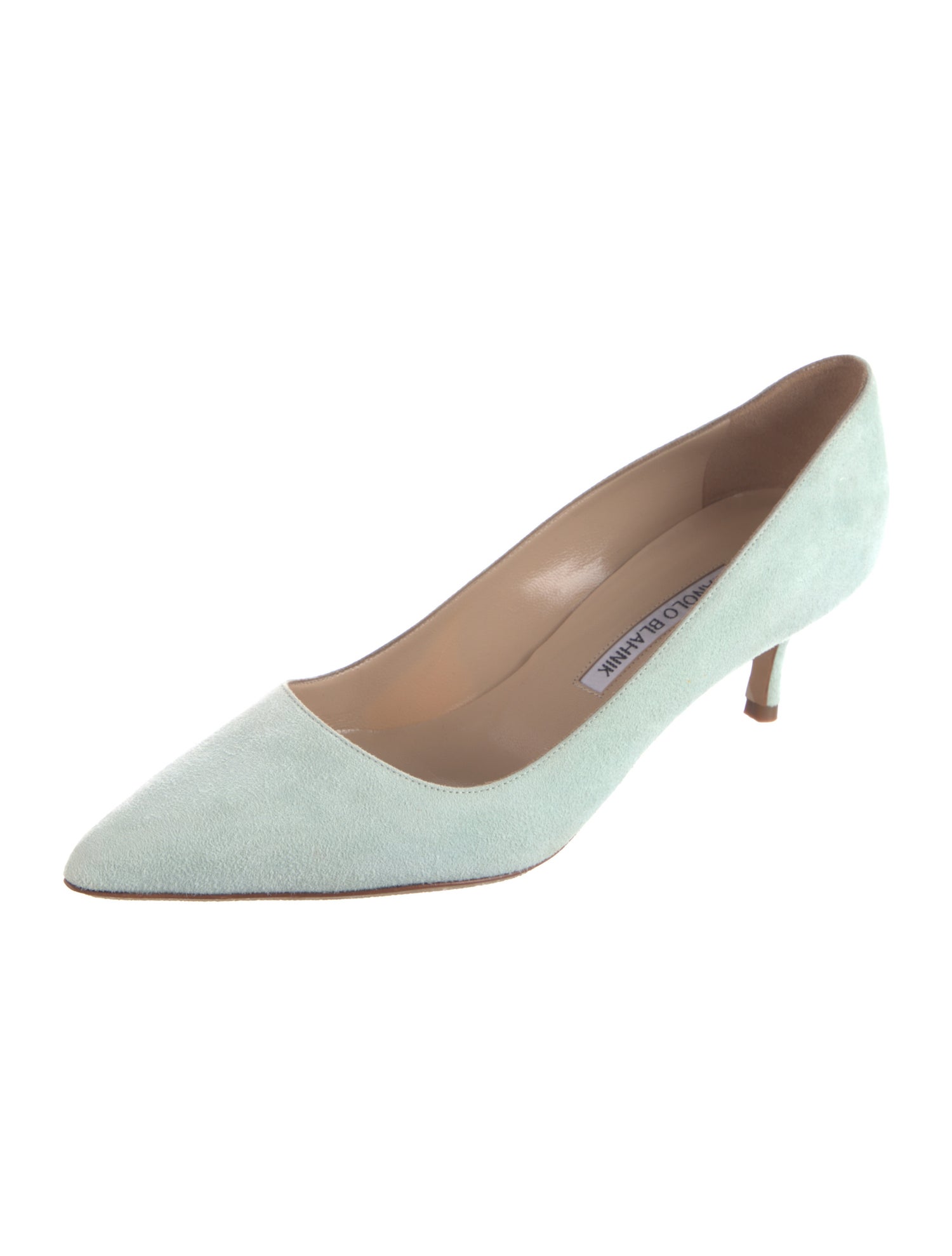 Manolo Blahnik Suede Slingback Pumps