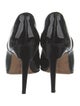 Manolo Blahnik Patent Leather Lasercut Accents D'Orsay Pumps