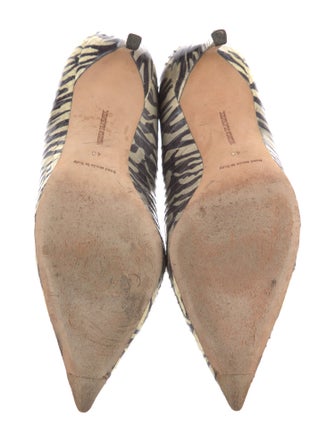 Manolo Blahnik Snakeskin Animal Print Pumps