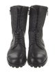 Manolo Blahnik Leather Combat Boots