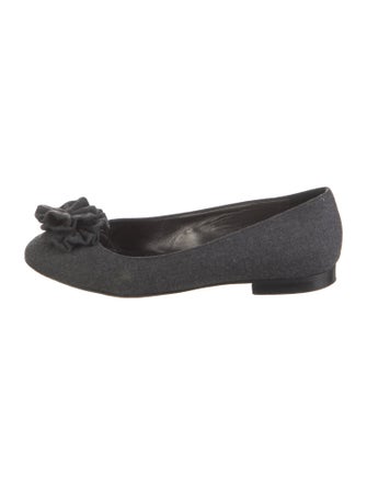Manolo Blahnik Wool Flats