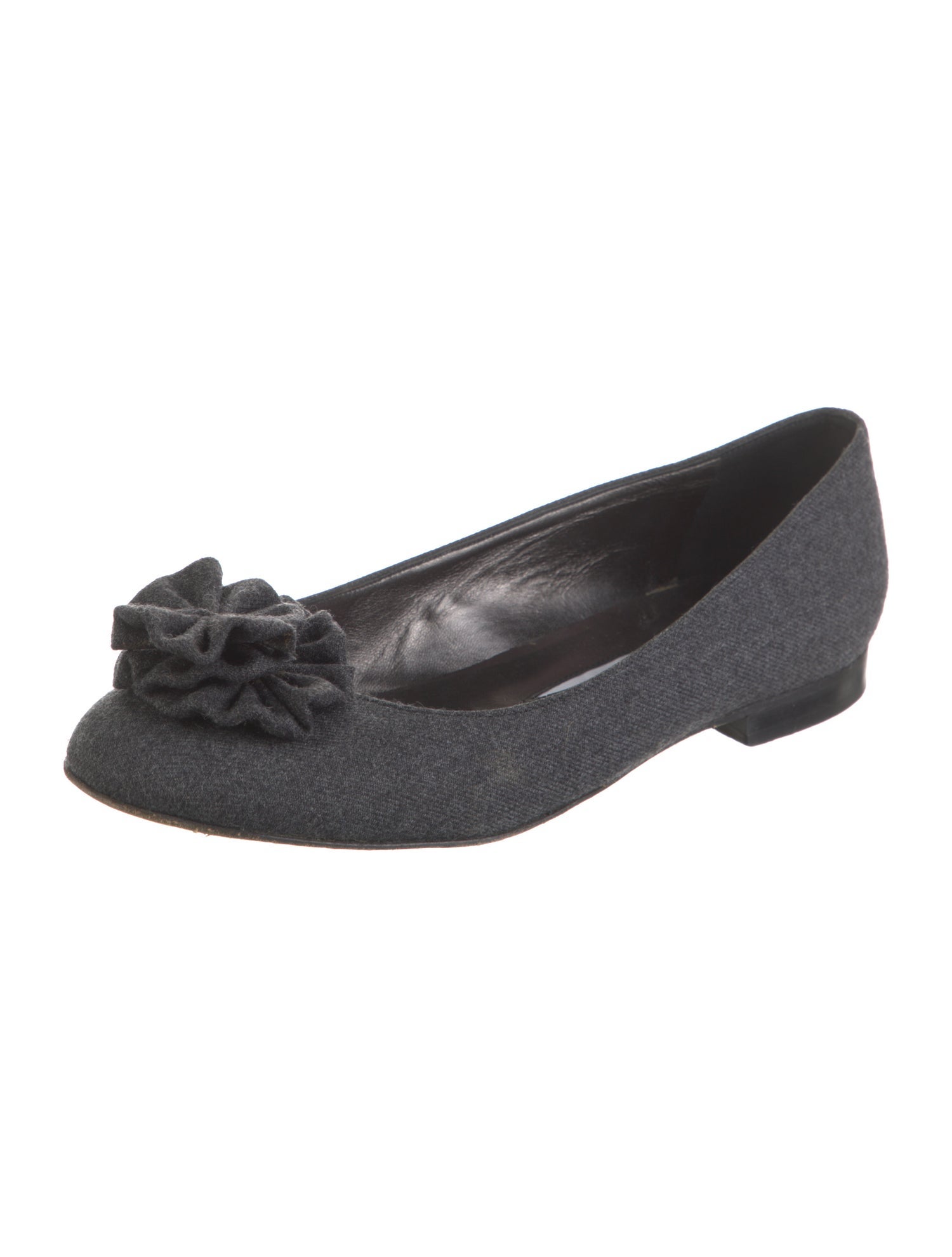 Manolo Blahnik Wool Flats