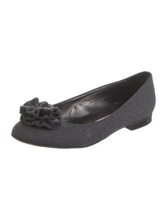 Manolo Blahnik Wool Flats