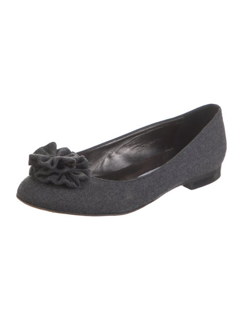 Manolo Blahnik Wool Flats
