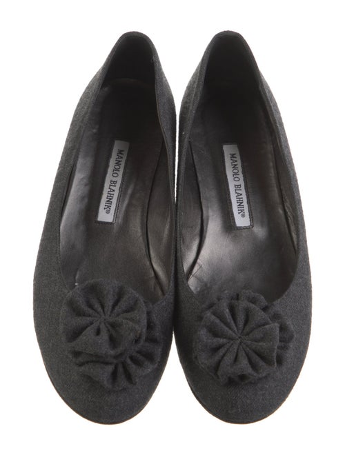 Manolo Blahnik Wool Flats