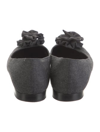 Manolo Blahnik Wool Flats