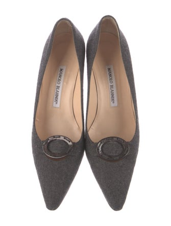Manolo Blahnik Wool Pumps