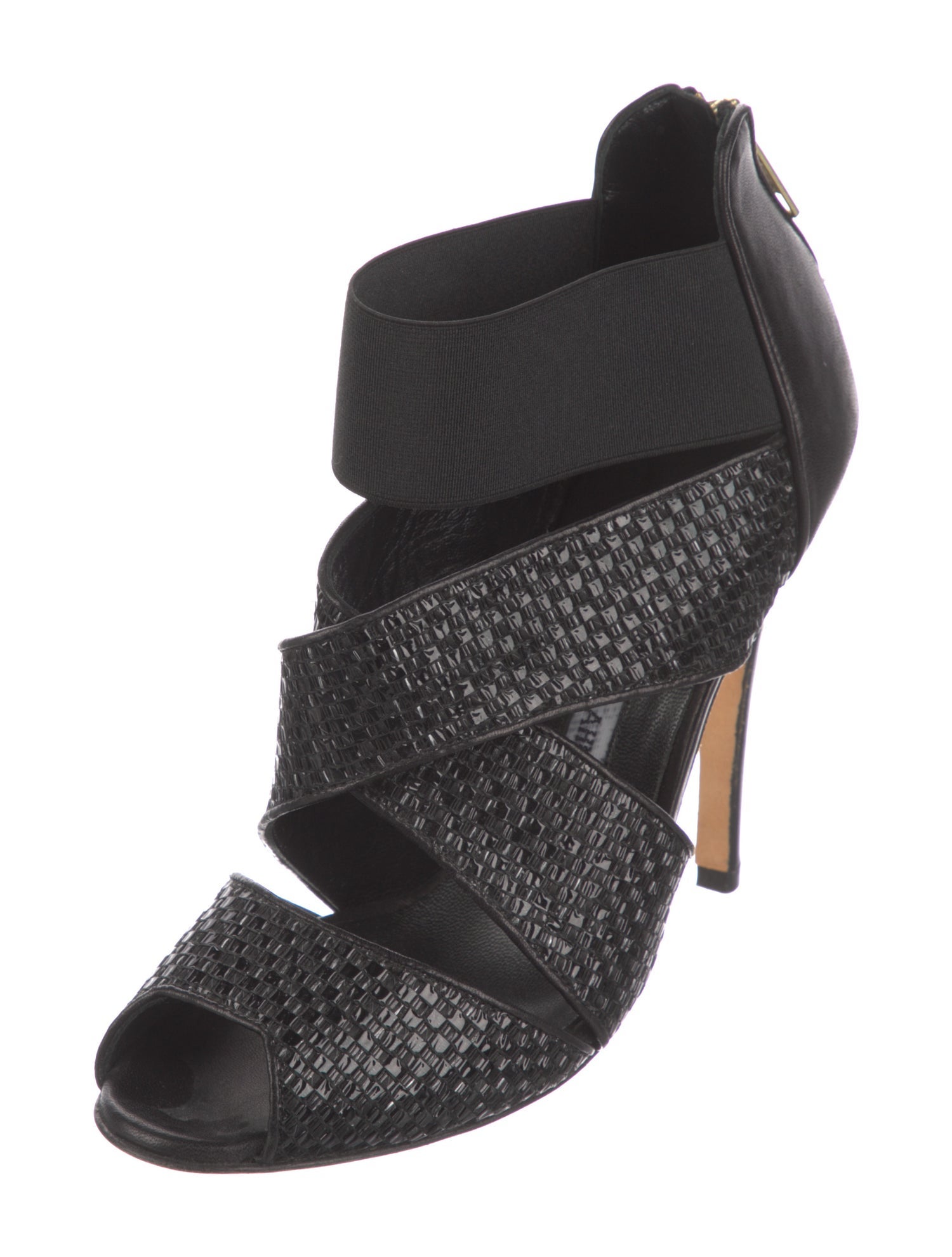 Manolo Blahnik Leather D'Orsay Pumps