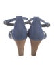 Manolo Blahnik Denim Sandals