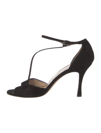 Manolo Blahnik Suede Sandals