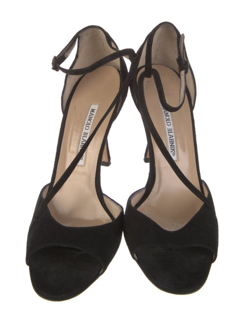 Manolo Blahnik Suede Sandals