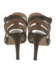Manolo Blahnik Leather Cutout Accent Gladiator Sandals
