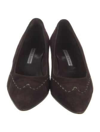 Manolo Blahnik Suede Pumps