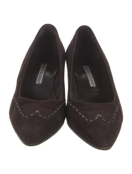 Manolo Blahnik Suede Pumps