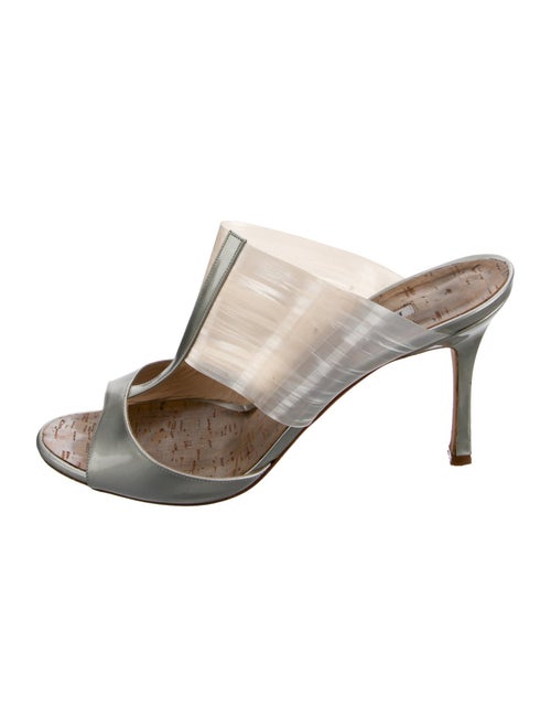 Manolo Blahnik Patent Leather Slides