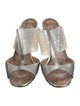 Manolo Blahnik Patent Leather Slides