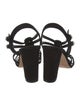 Manolo Blahnik Suede Slingback Sandals