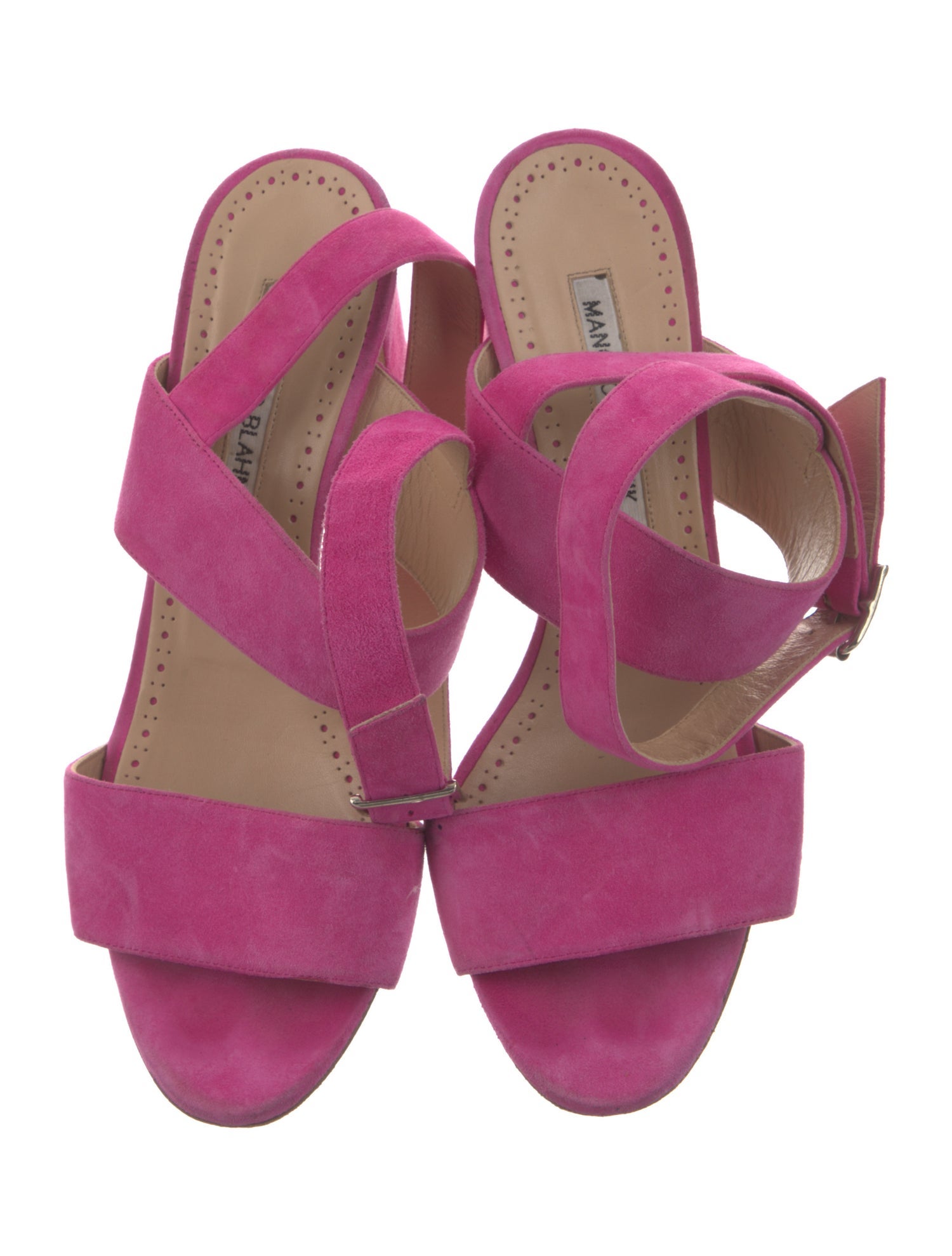 Manolo Blahnik Suede Sandals