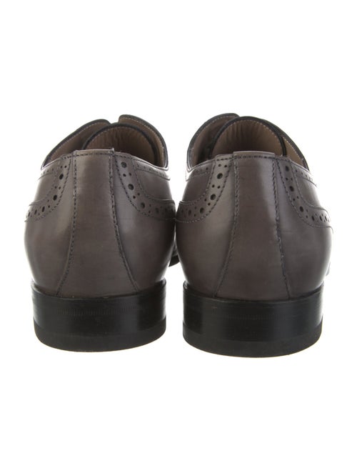 Manolo Blahnik Leather Eyelet Trim Brogues