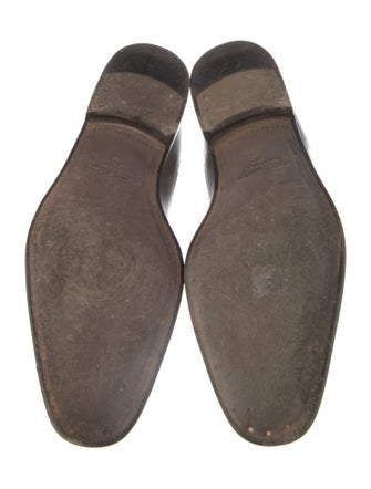 Manolo Blahnik Leather Eyelet Trim Brogues