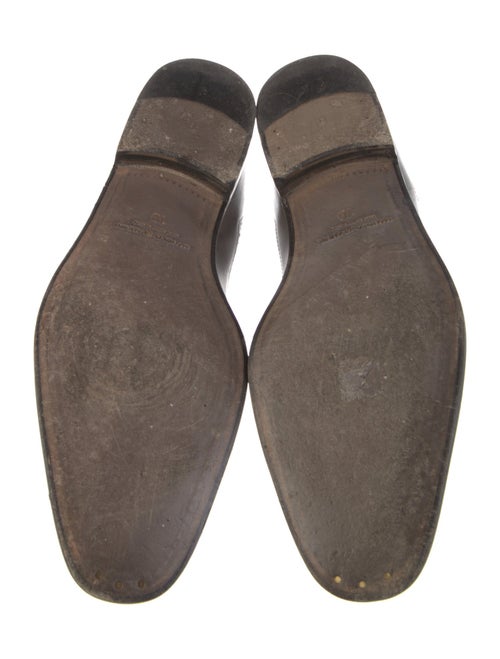 Manolo Blahnik Leather Eyelet Trim Brogues