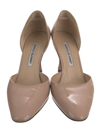 Manolo Blahnik Patent Leather D'Orsay Pumps