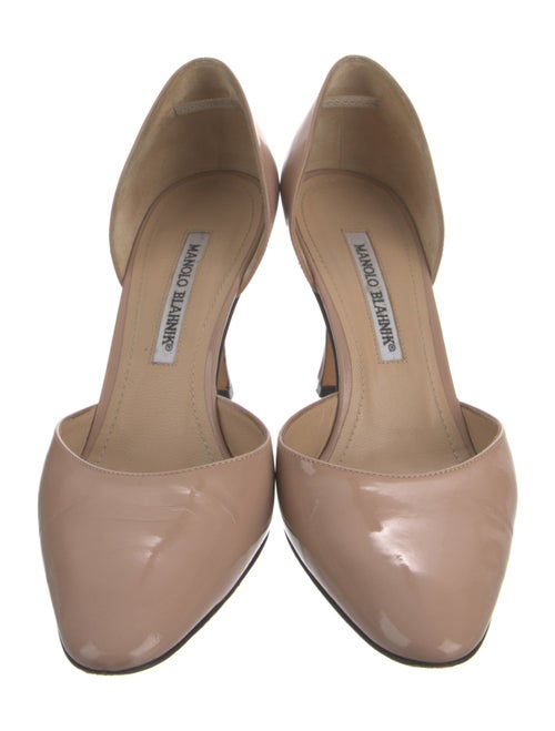 Manolo Blahnik Patent Leather D'Orsay Pumps