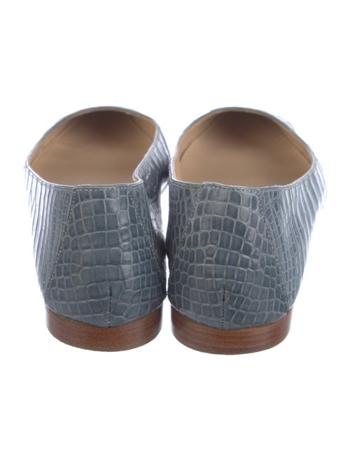 Manolo Blahnik Alligator Flats