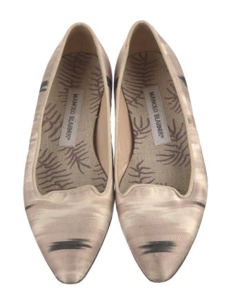 Manolo Blahnik Printed Flats