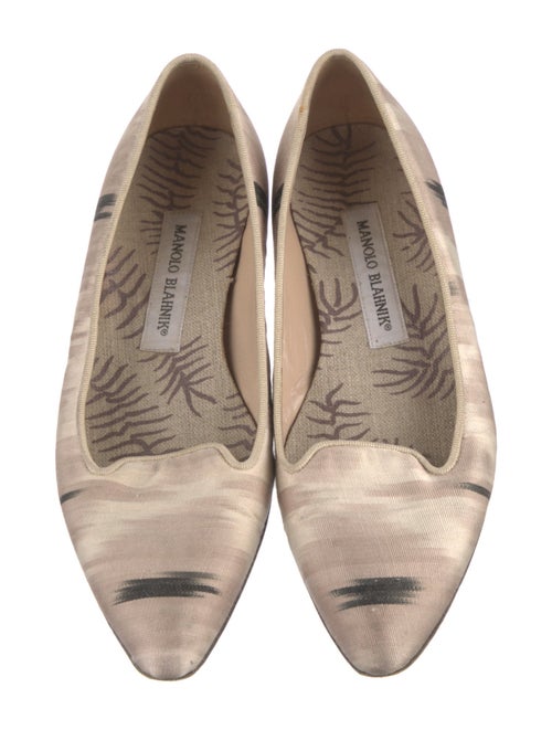 Manolo Blahnik Printed Flats