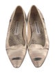Manolo Blahnik Printed Flats
