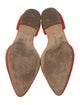 Manolo Blahnik Suede D'Orsay Flats