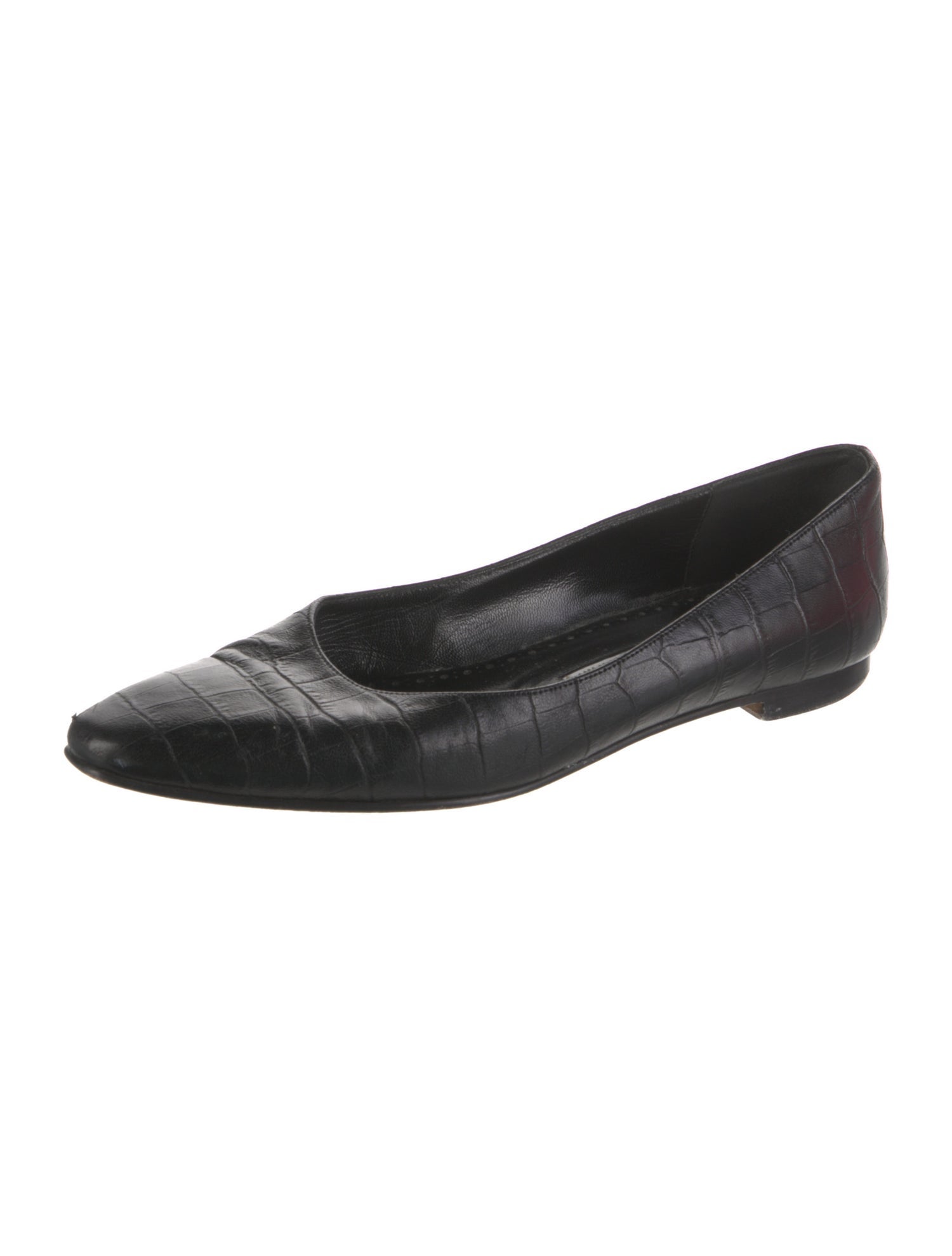 Manolo Blahnik Leather Flats