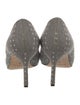 Manolo Blahnik Canvas Polka Dot Print Pumps