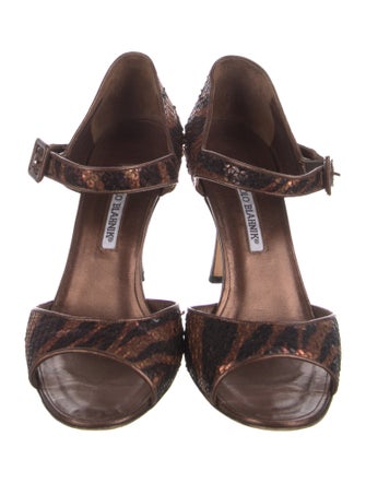 Manolo Blahnik Sequins Sandals