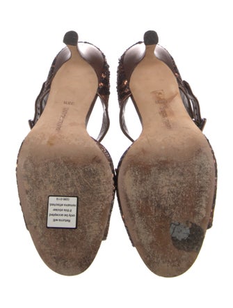 Manolo Blahnik Sequins Sandals