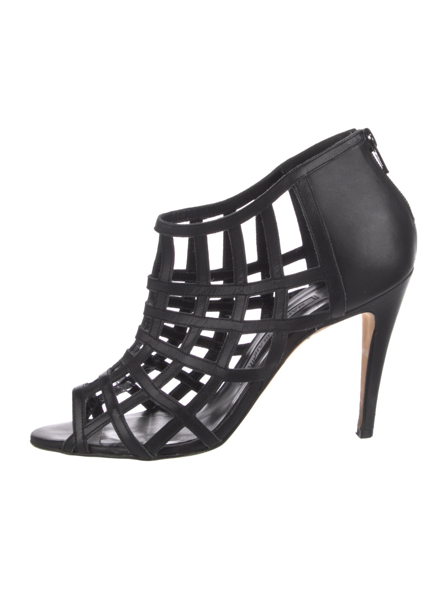 Manolo Blahnik Leather Slingback Sandals