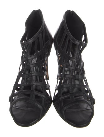 Manolo Blahnik Leather Slingback Sandals