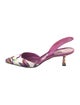 Manolo Blahnik Printed Slingback Pumps