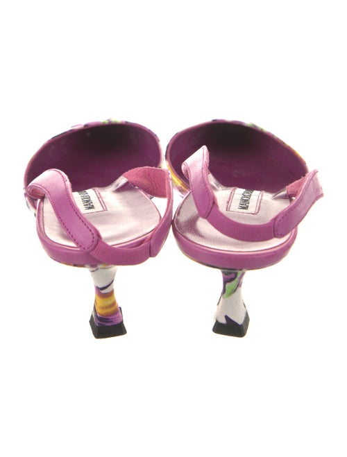 Manolo Blahnik Printed Slingback Pumps