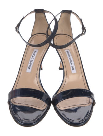 Manolo Blahnik Patent Leather Sandals