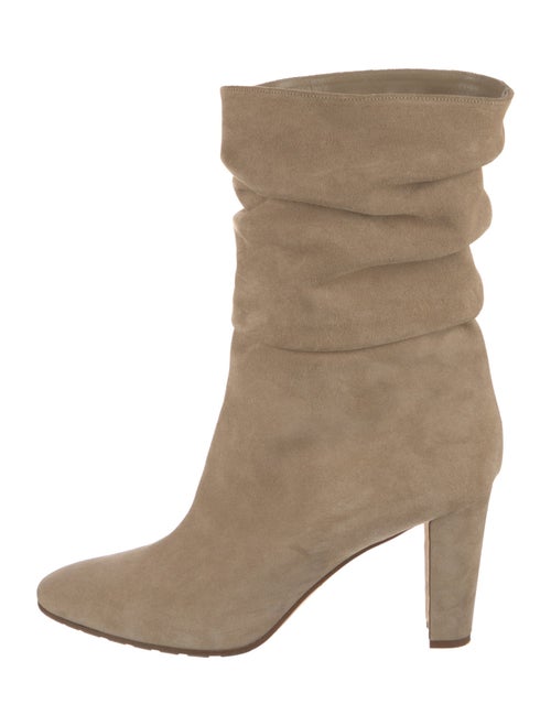 Manolo Blahnik Suede Slouch Boots