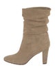 Manolo Blahnik Suede Slouch Boots