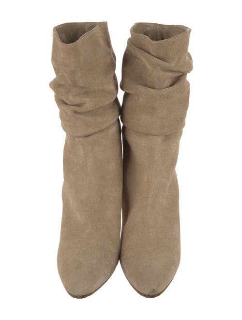 Manolo Blahnik Suede Slouch Boots