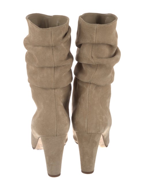 Manolo Blahnik Suede Slouch Boots