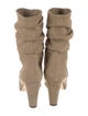 Manolo Blahnik Suede Slouch Boots