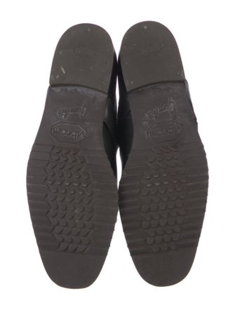 Manolo Blahnik Leather Combat Boots