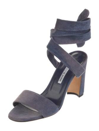 Manolo Blahnik Suede Sandals