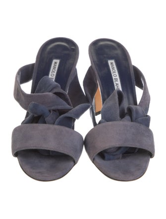 Manolo Blahnik Suede Sandals